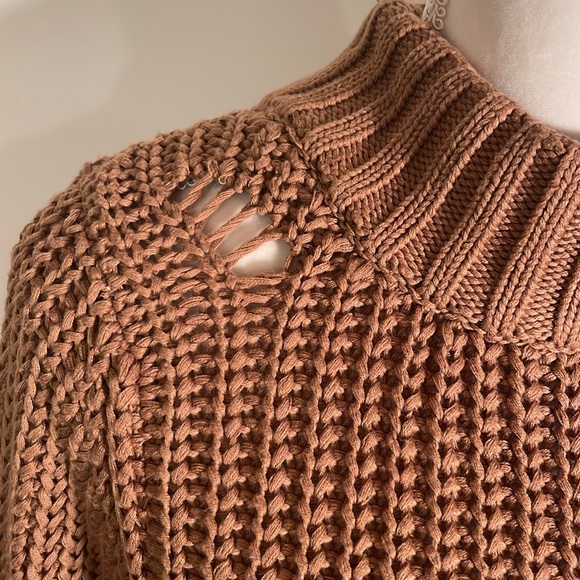 dRA Los Angeles Slouchy Brown Cotton Sweater - Picture 3 of 7